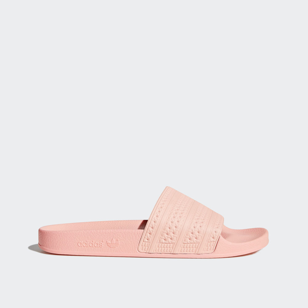 Adidas Adilette Slides - παντοφλες ανδρικα - Κοραλι/Κοραλι/Κοραλι,Μέγεθος: EU 36 – 54 2/3 (347CKBYI)